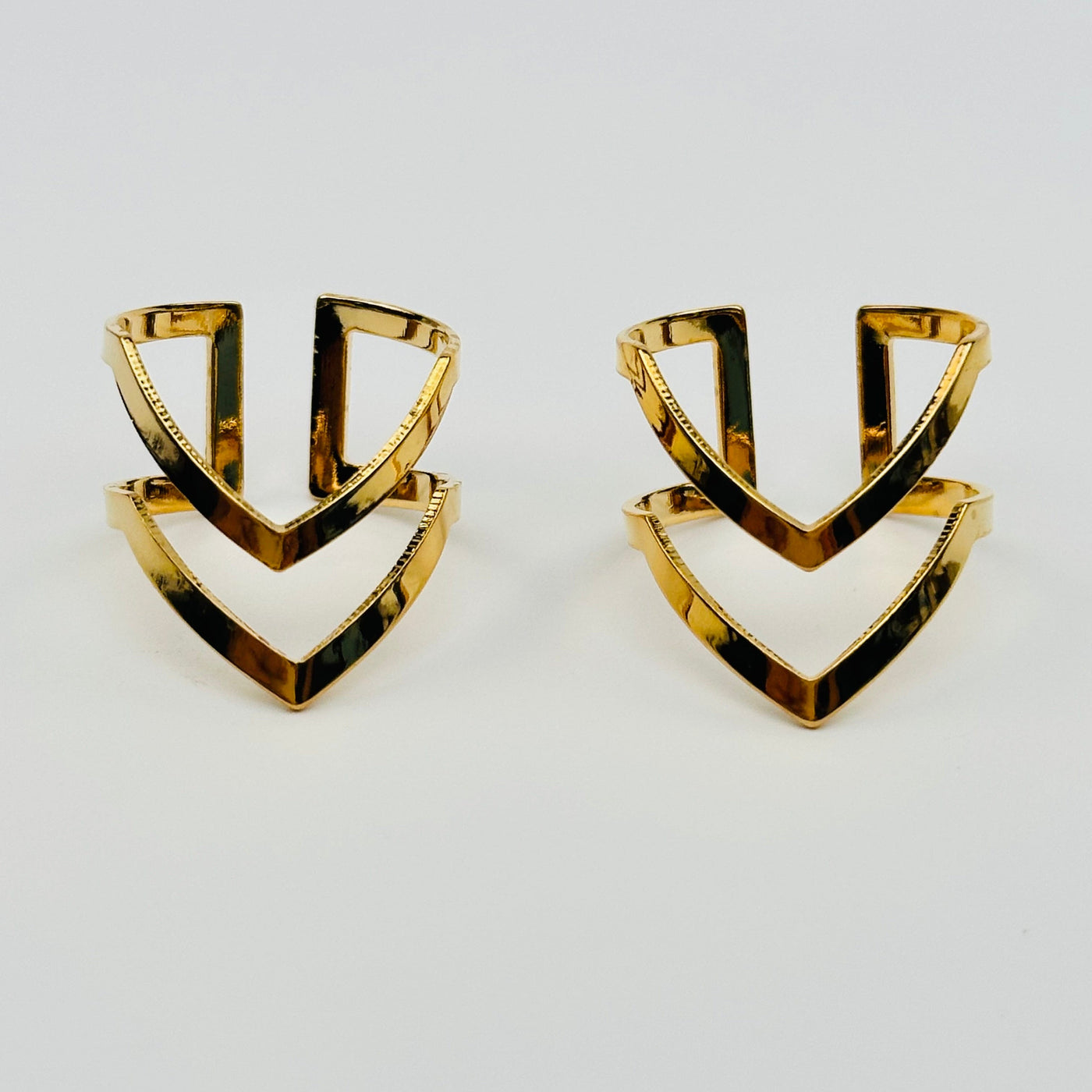 close up of the details on these rings