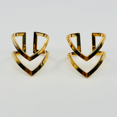 close up of the details on these rings