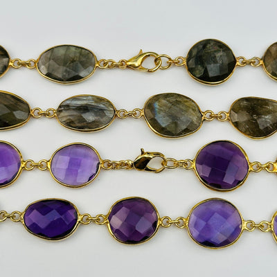 close up of the necklace clasps on these necklaces 