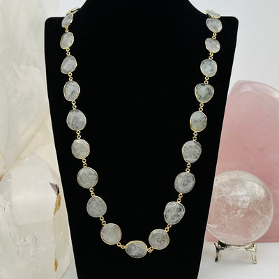 necklace available in black tourmaline quartz