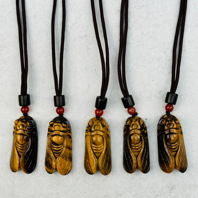 multiple pendants displayed to show the differences in the color shades 
