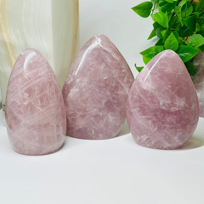 multiple cut base crystals displayed as home decor