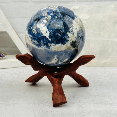 large sphere holder displayed as home decor 