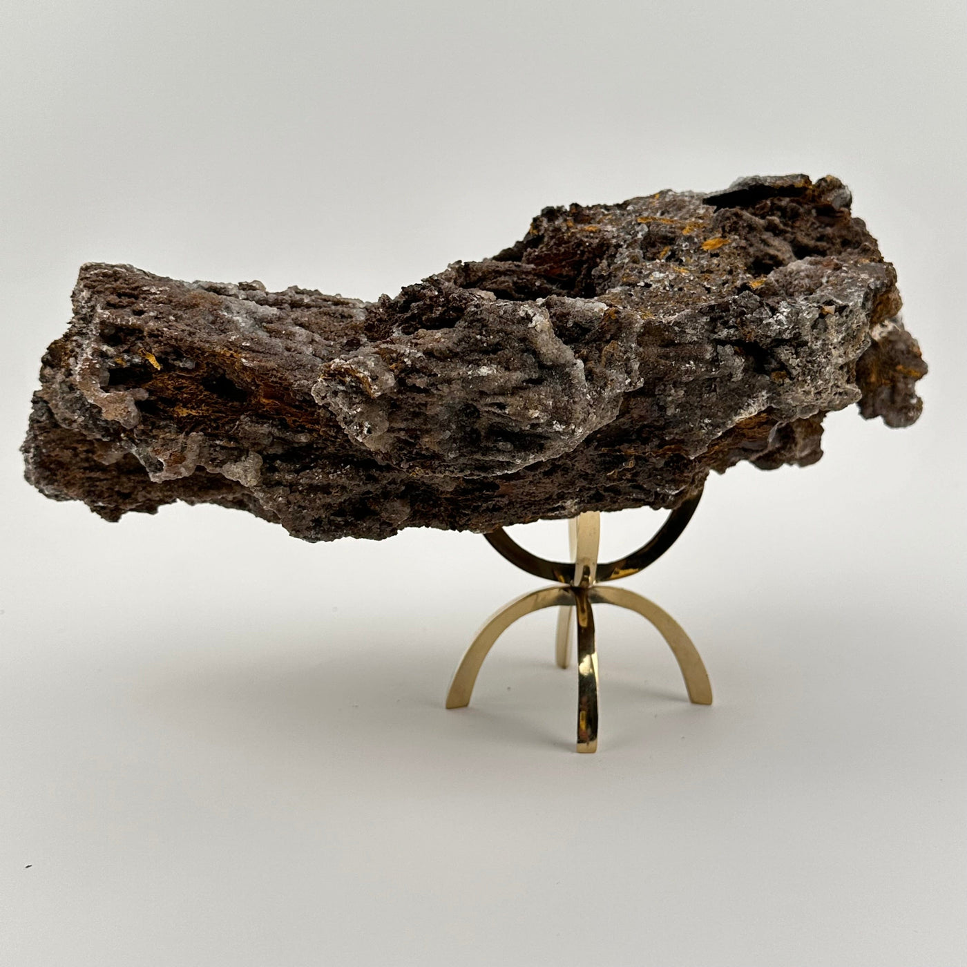 back side of the crystal formation 