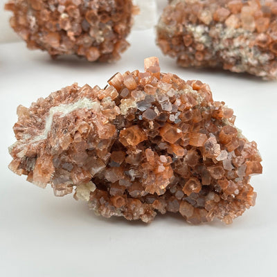 close up of the details on this crystal cluster 