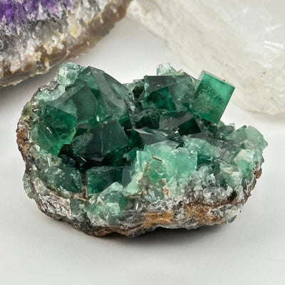  Cubic Fluorite Crystal Cluster - High Grade Formation - displayed as home ddecor 