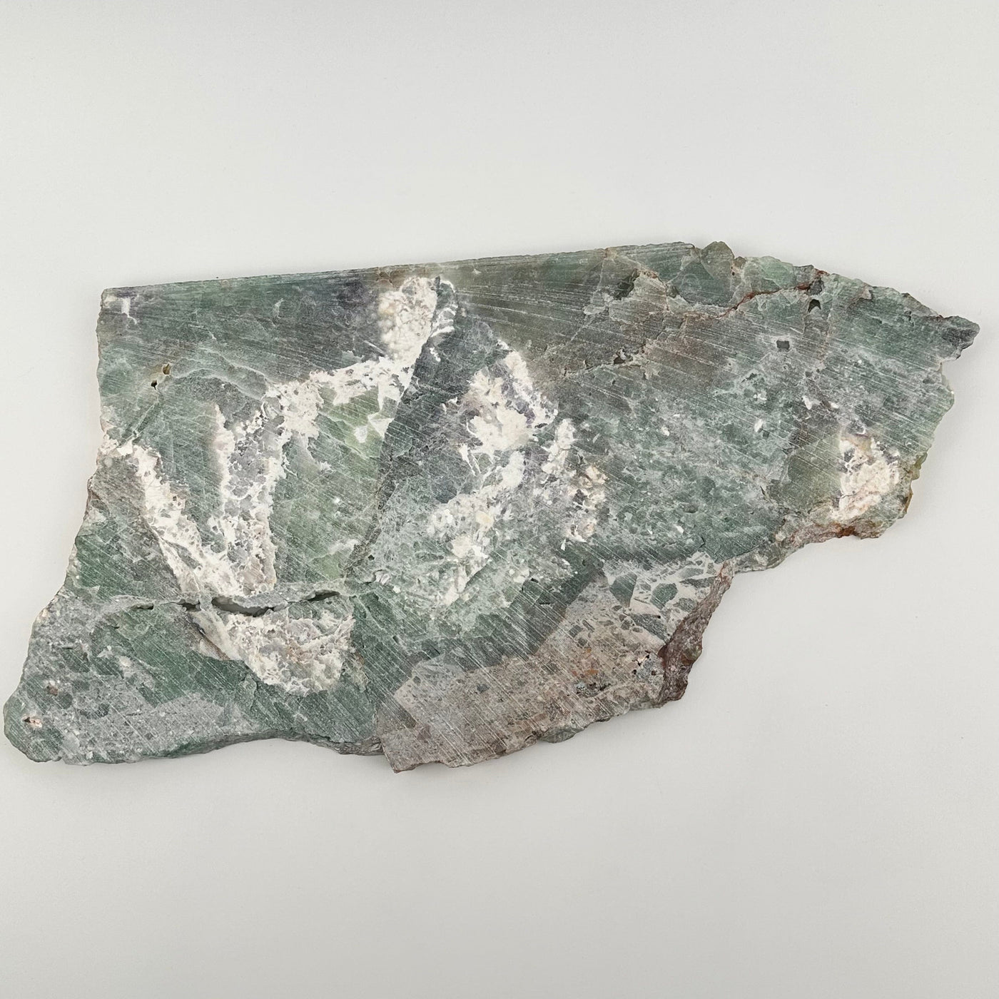 back side of the fluorite slab is not polished smooth