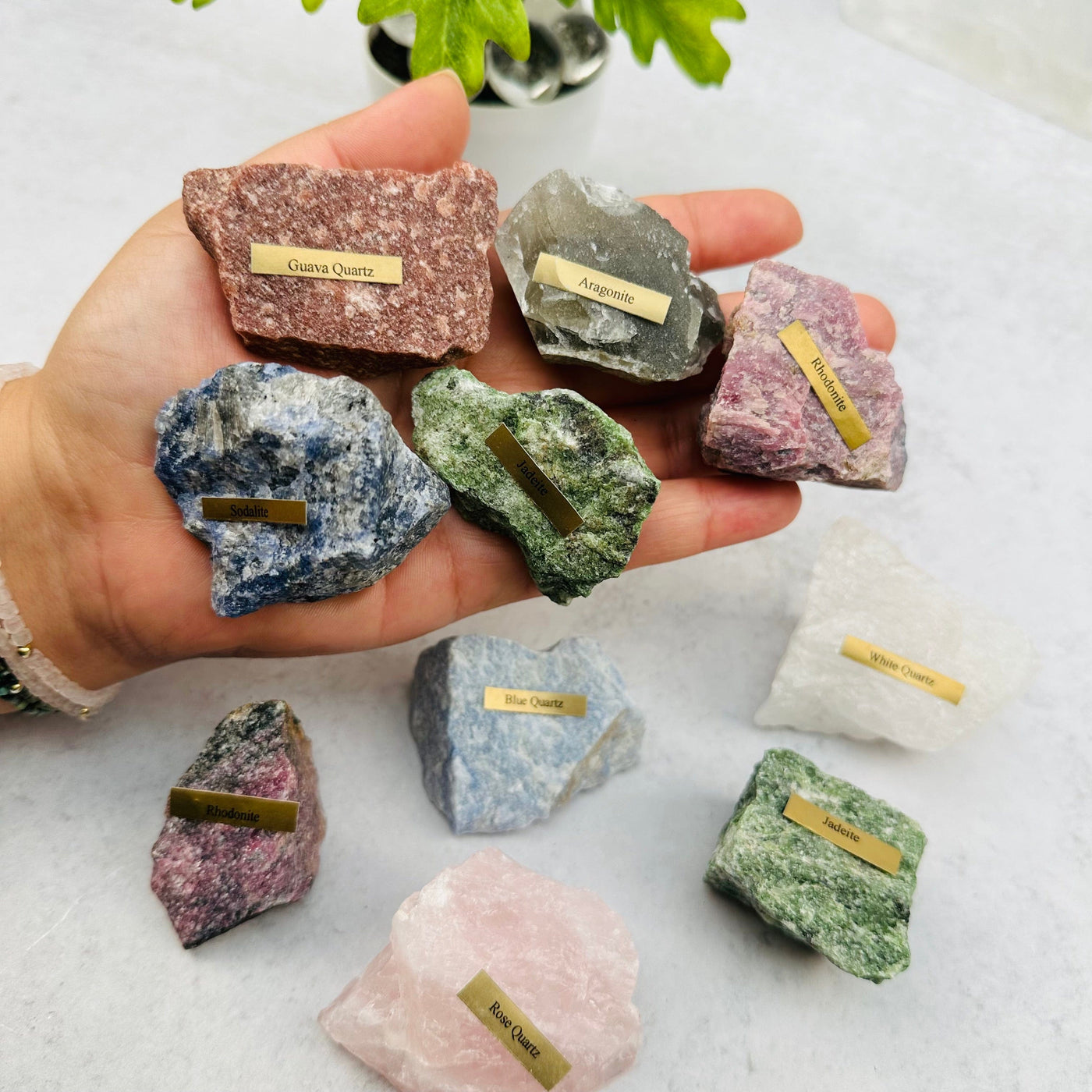 Assorted Crystal Set - 5 Natural Rough Healing Stones - Great Collector Set