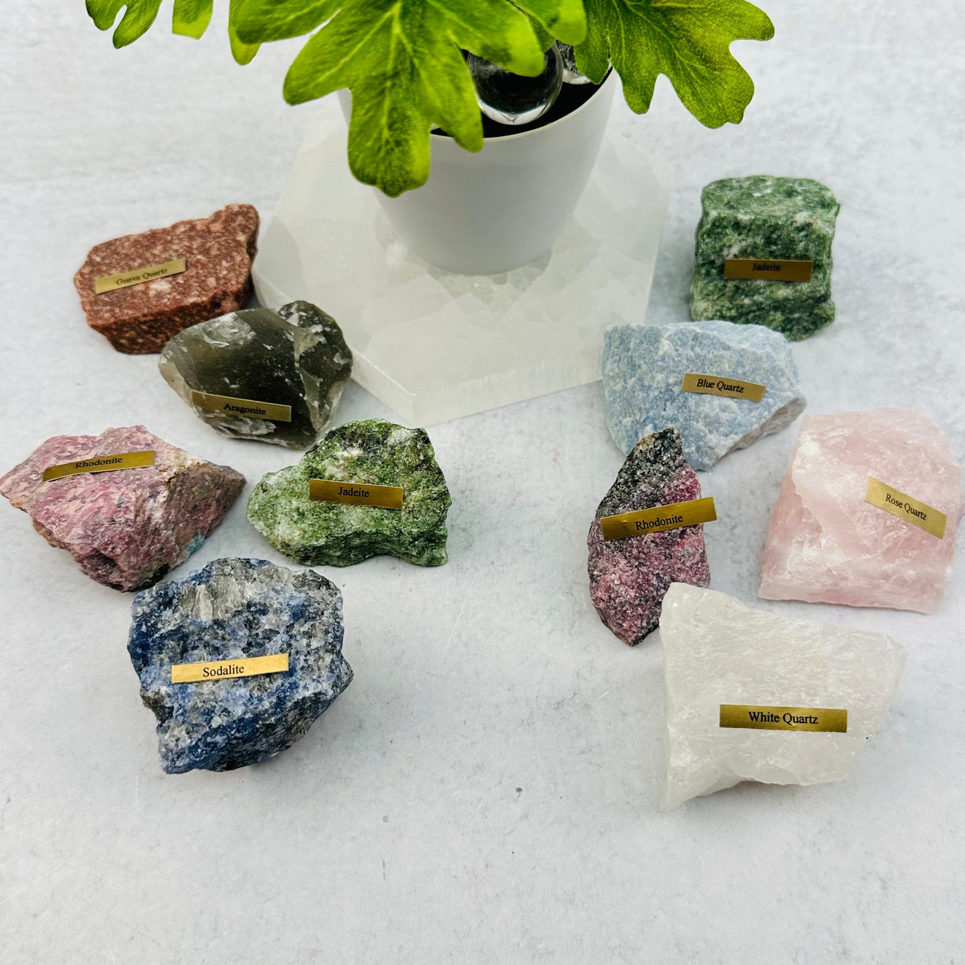 5 Natural Rough Healing Stones - Great Collector Set