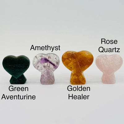 crystal hearts next to their crystal name 