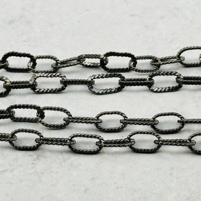 close up of the details on the chain 