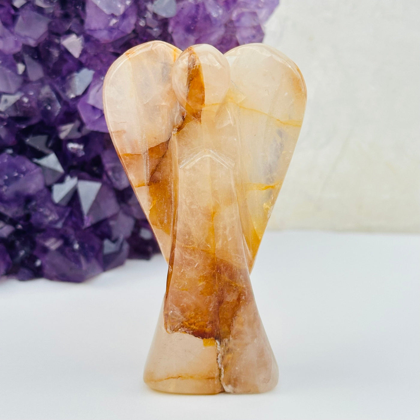 Crystal Gemstone Angel displayed as home decor