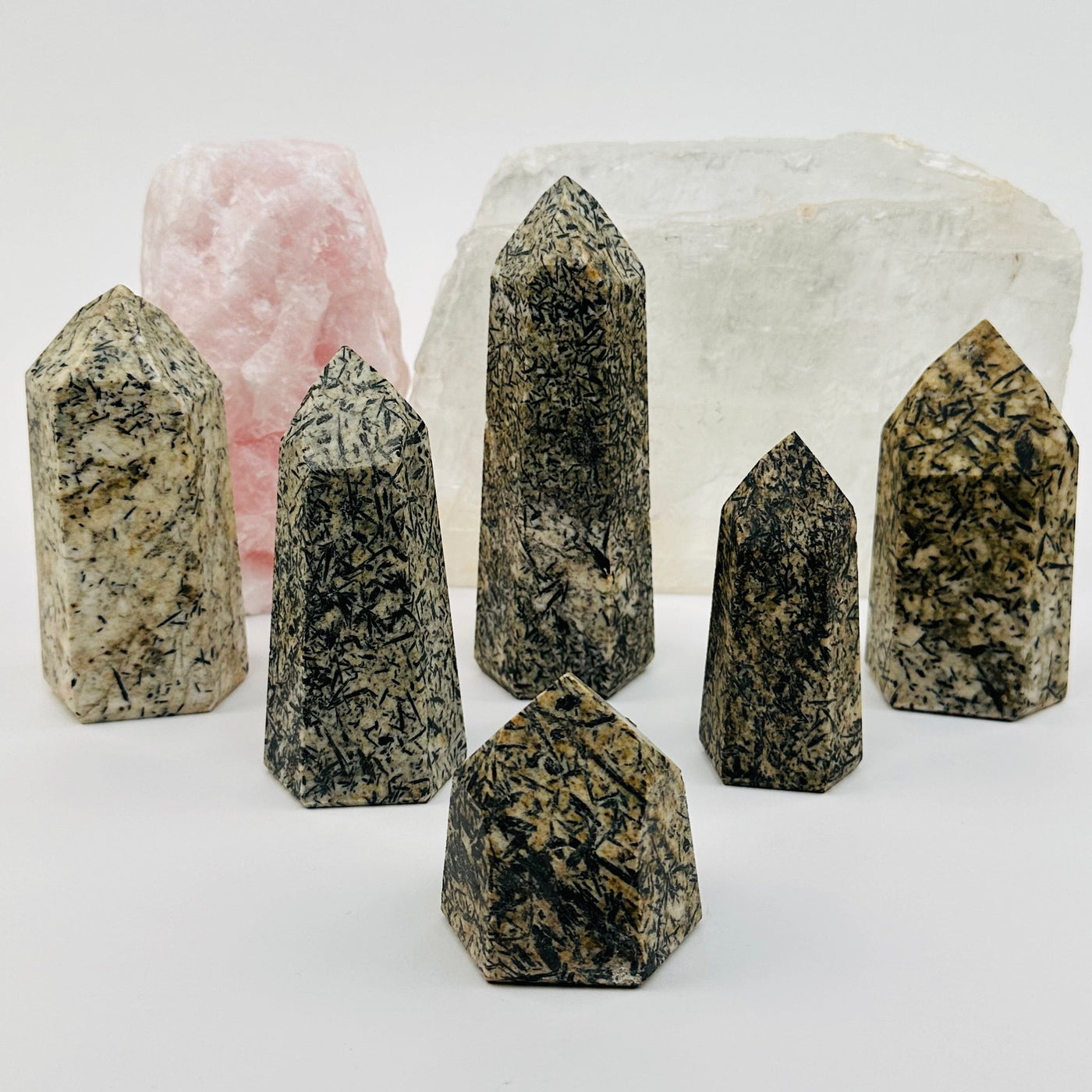 Epidote Polished Crystal Points by weight 