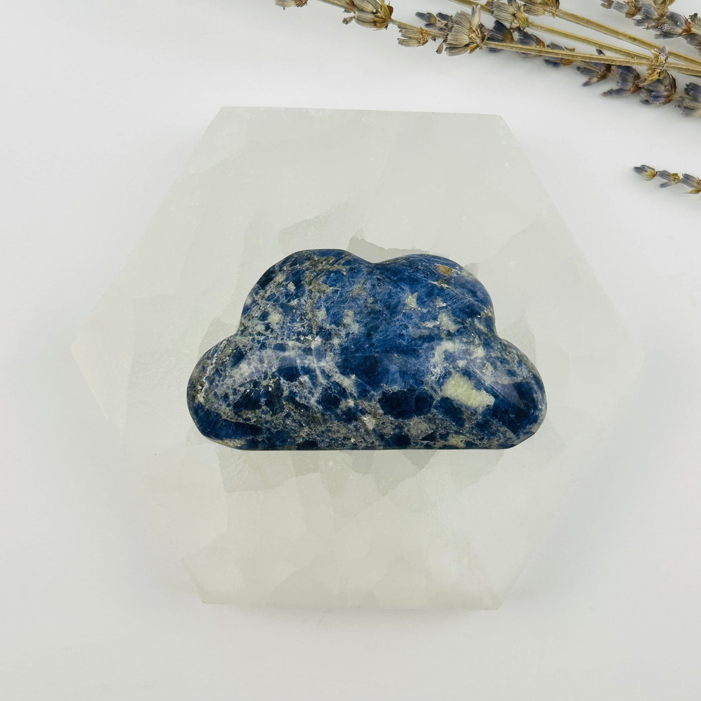 Sodalite Crystal Cloud displayed as home decor 