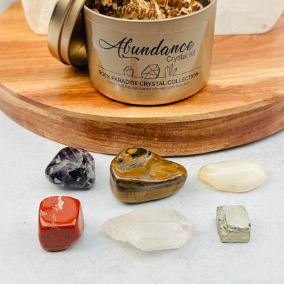 Abundance Crystal Kit - Set of Stones - Tin Collection