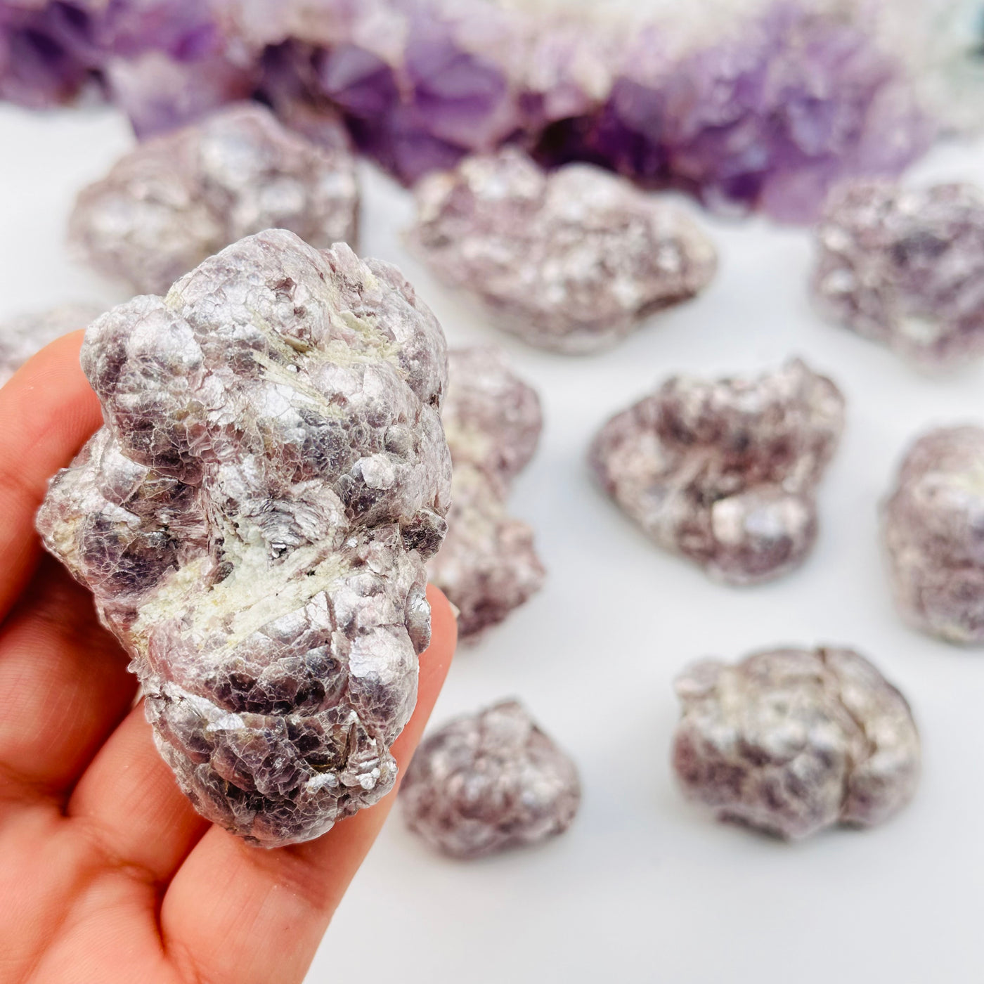 Botryoidal Lepidolite Crystal Cluster