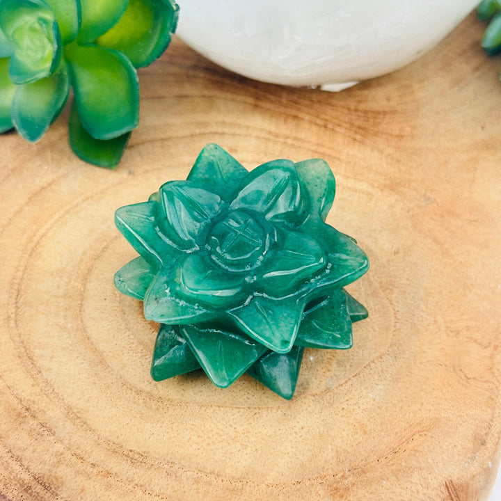crystal succulent Carved Crystal Succulent – Rock Paradise