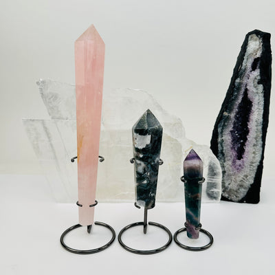 crystal wands displayed as home decor 