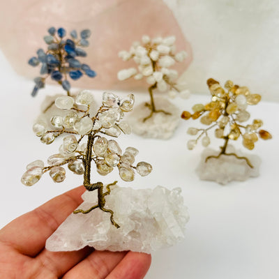 gemstone tree in hand for size reference 