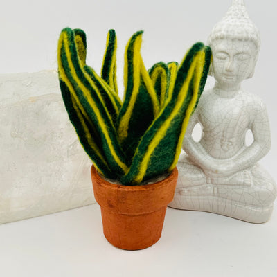 handmade felt plant displayed as home decor