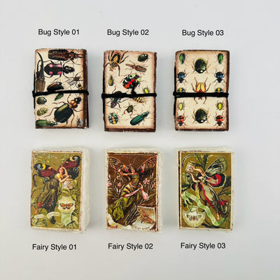 mini journals displayed to show the different styles 