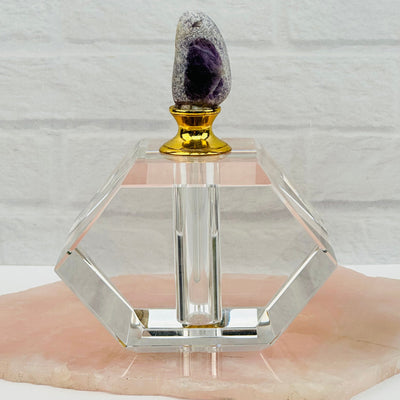 front view of the seer stone top perfume bottle 