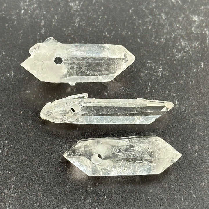 35 newest Piece Flat - Crystal Quartz Points / 1