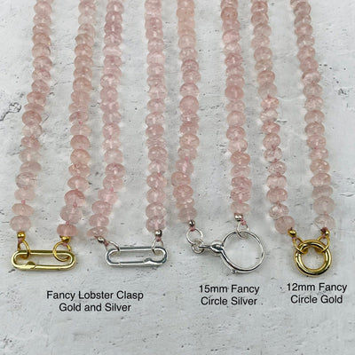 necklace clasp comes in different styles