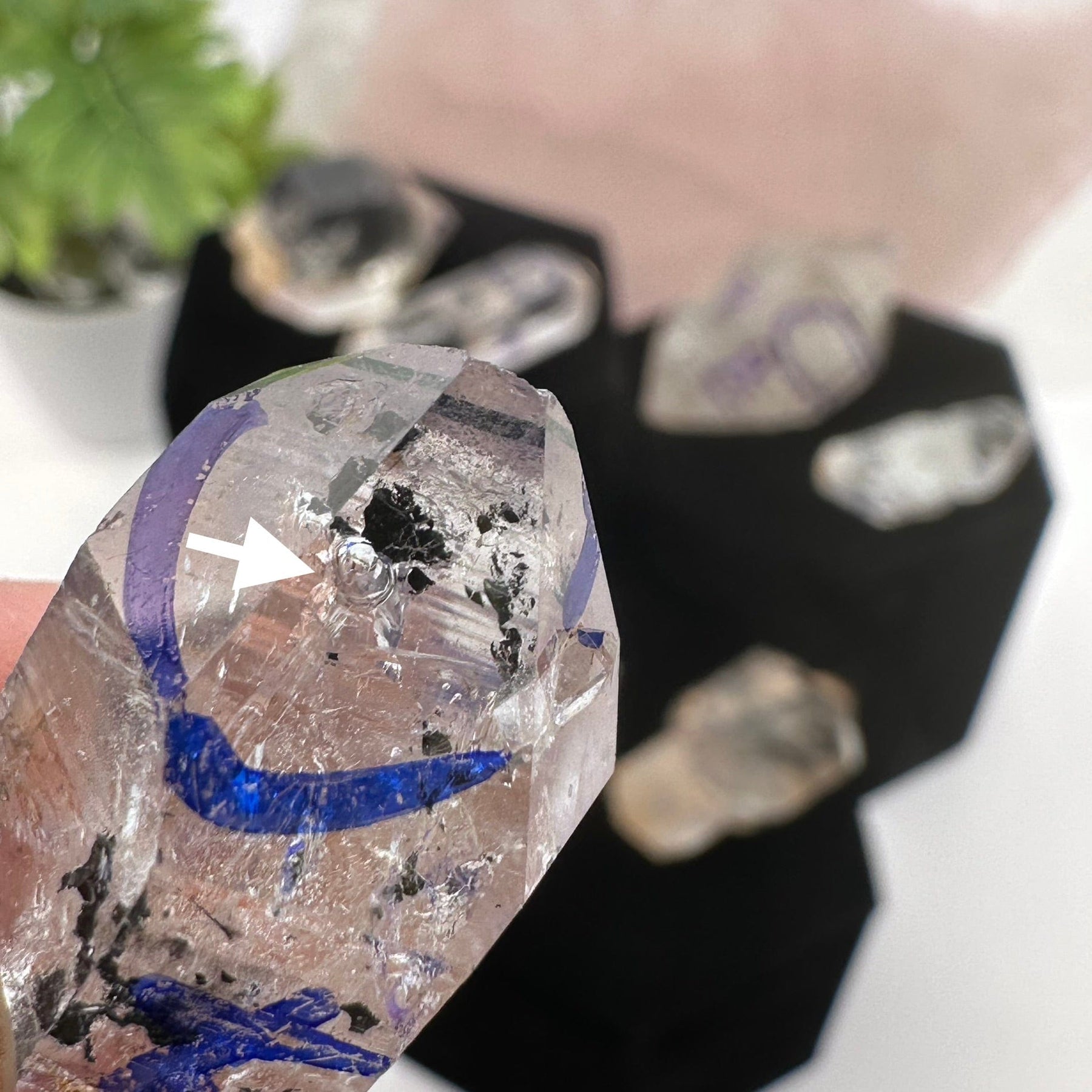 Enhydrous Enhydro Quartz Crystal with Moving Water Inclusion – Rock Paradise