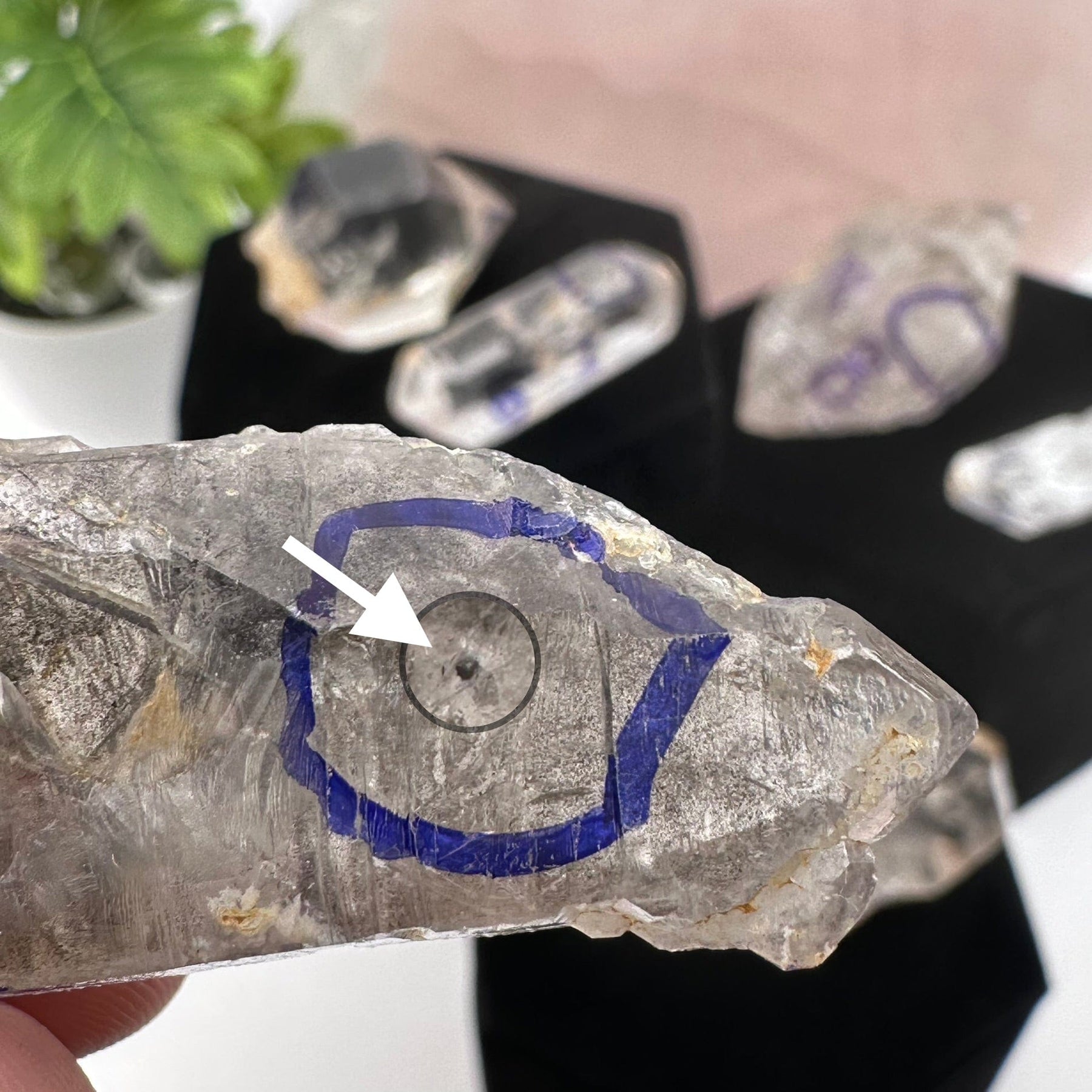 Enhydrous Enhydro Quartz Crystal with Moving Water Inclusion – Rock Paradise