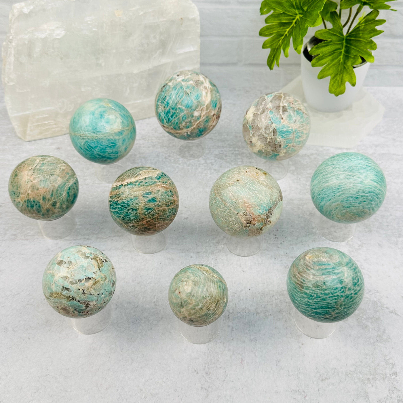 Amazonite Crystal Sphere - By Weight - Crystal Ball -