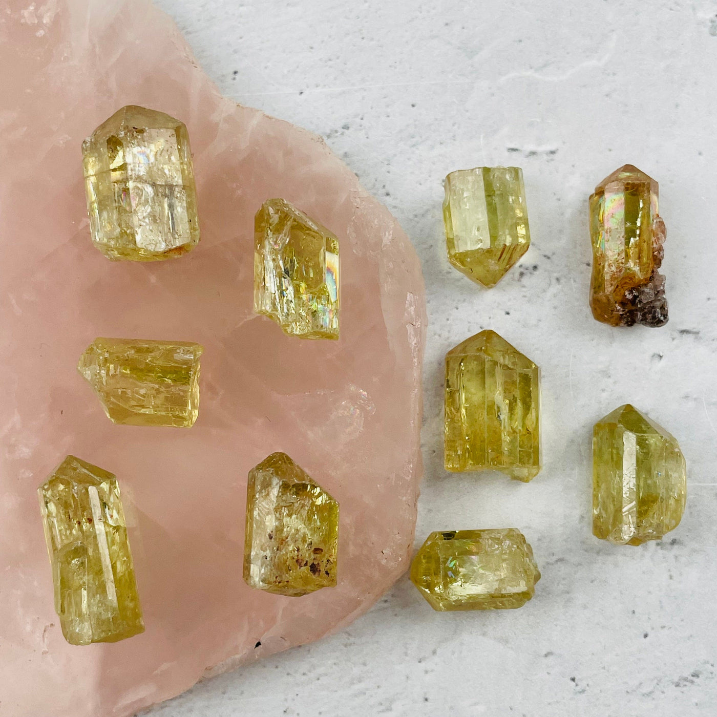 Citrine Nuggets - 10 Rough Natural Citrine Points
