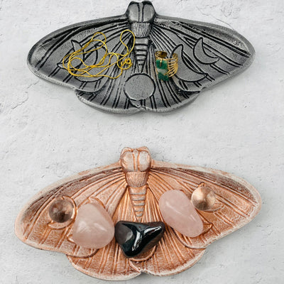 Moth Jewelry Holder Tray - Moon Phase Design
