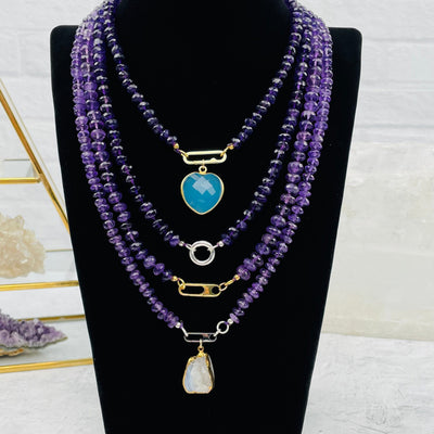 Amethyst Candy Necklace - You Choose Style -