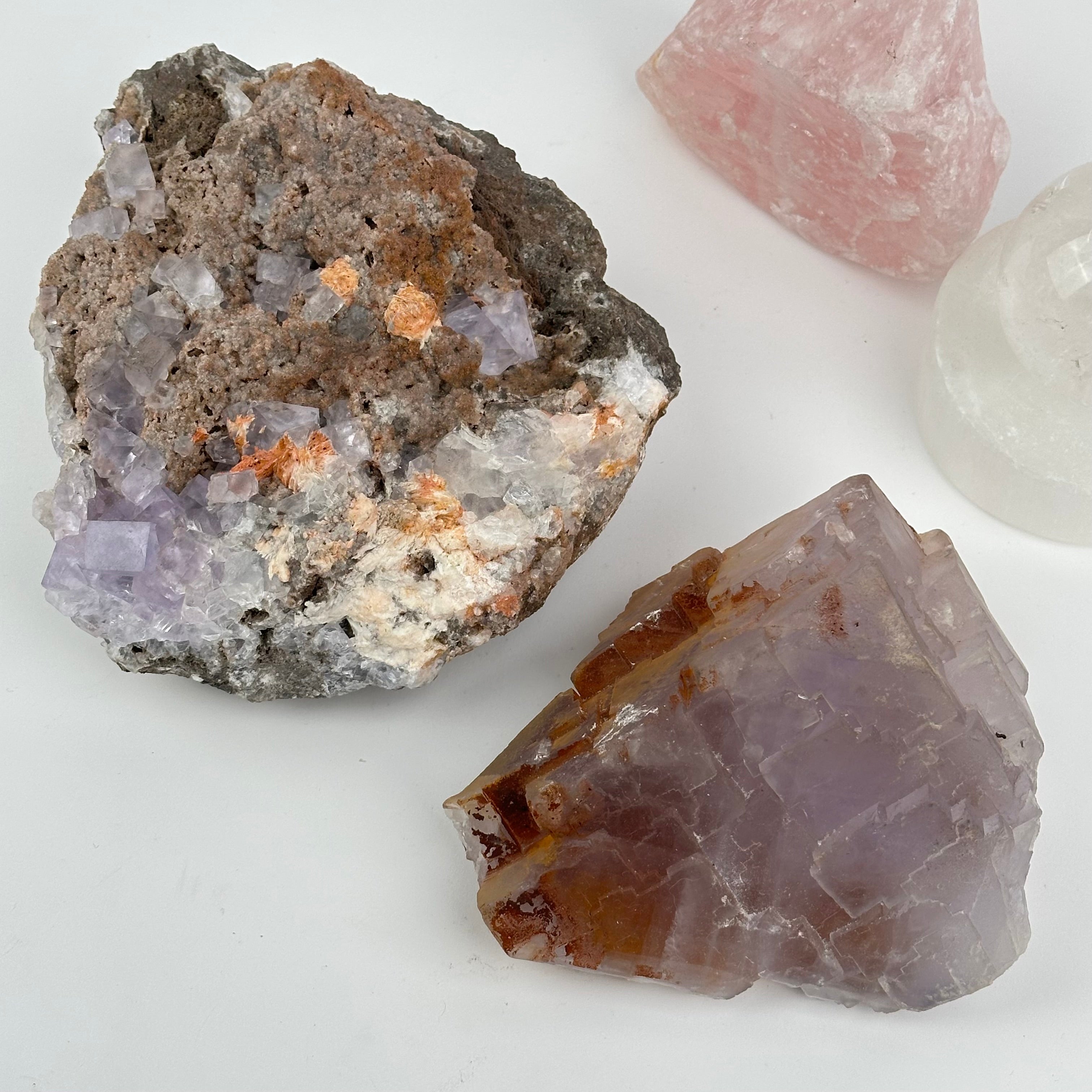 Cubic Fluorite Crystal Cluster Rare Find Minerals - You Choose - – Rock ...