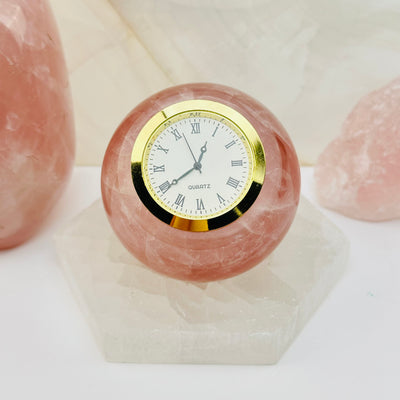 crystal clock displayed as home decor