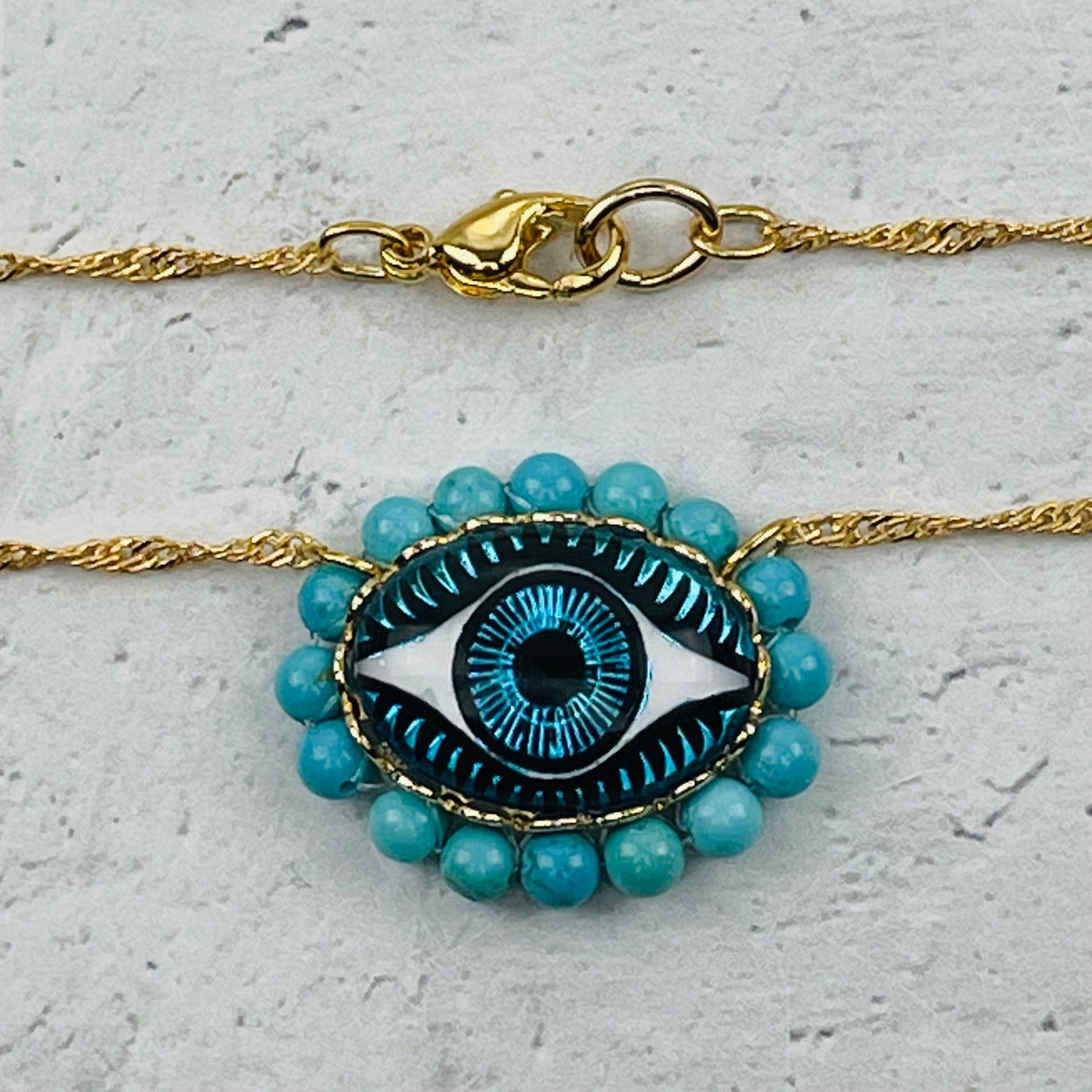 Lucky Eye Necklace and Earring Set