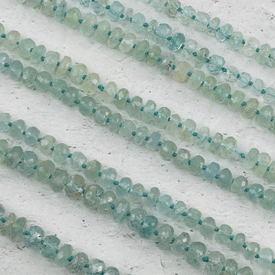 close up of the faceted beads 