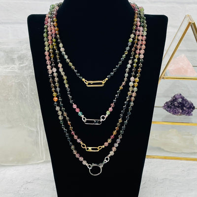 Watermelon Tourmaline Candy Necklace - You Choose Style -