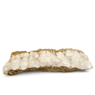 Calcite Crystal Cluster on Limestone - High Grade top and back view