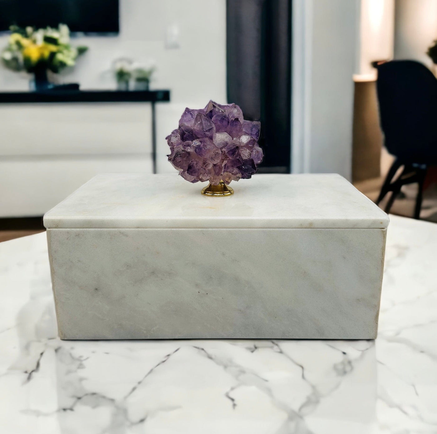 marble box displayed as home decor 