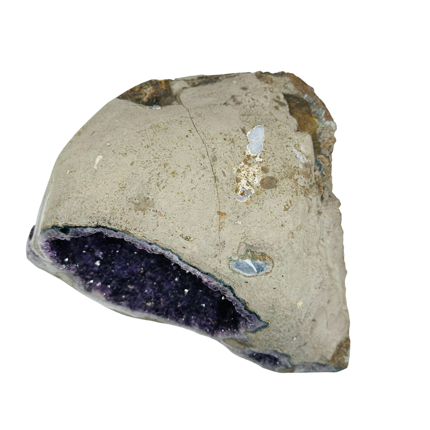 top view of the amethyst geode 