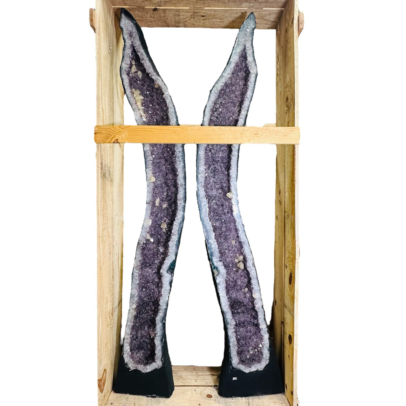 Tall Amethyst Cathedrals can be displayed as home decor 