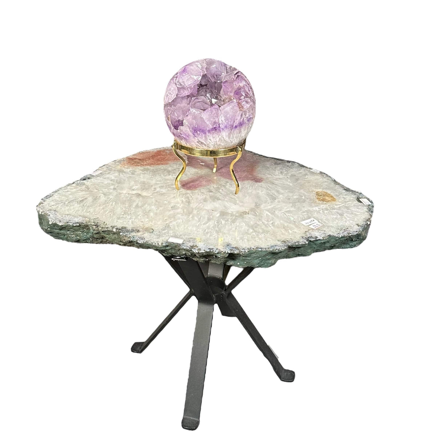 table can be used to display your favorite crystals 