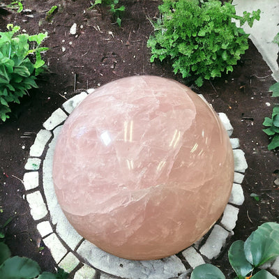 huge sphere displayed in garden 