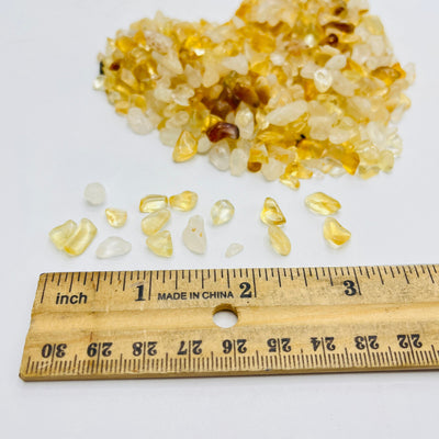 Citrine Tiny Chip Stones - Yellow Gemstones - One Pound bags