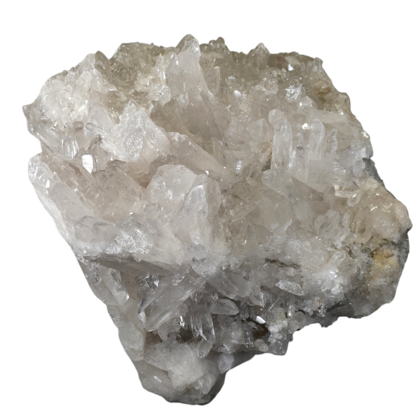 Giant Crystal Quartz Cluster #1 side view