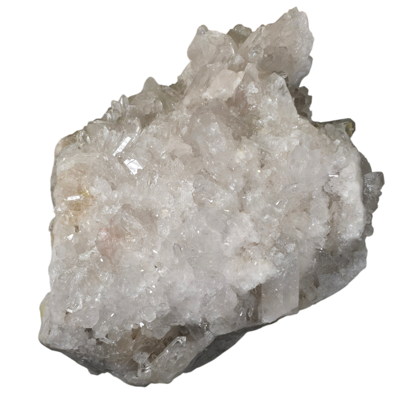 Giant Crystal Quartz Cluster #1 side view