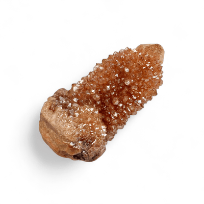 Sunshine Cactus Quartz - Spirit Quartz Crystal Cluster one on white background