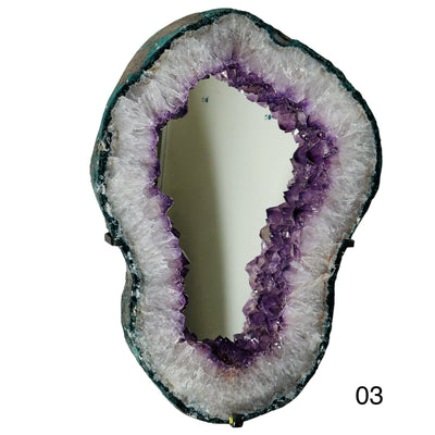 Amethyst Crystal Point Mirror - You Choose - option 03